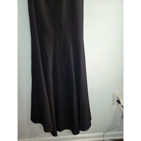 NWT Laundry by Shelli Segal Black One Shoulder Full Length Evening Dress size 6 - Picture 3 of 10